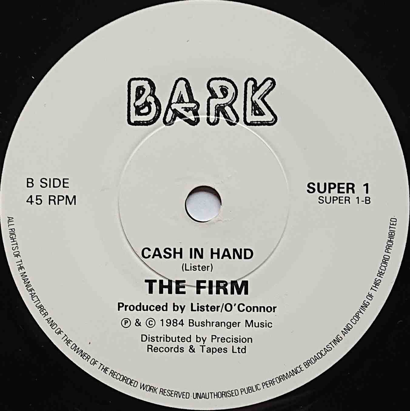 SUPER 1 Superheroes The Firm  Label